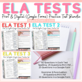 ELA Test Prep Spelling | Grammar | Punctuation Growing Bundle