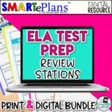 ELA Test Prep Stations (Digital and Print)