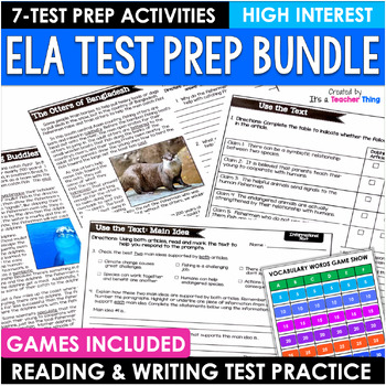 Preview of CAASPP Test Prep & Academic Testing Vocabulary Bundle for Reading ELA Test Prep