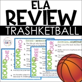 ELA Test Prep Trashketball  Game - ELA Review Activity - M