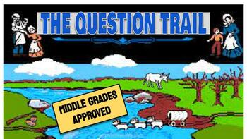 Preview of ELA Test Prep Vocabulary Review Game - Question Trail