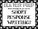 ELA Test Prep for Short Response Writing Questions - Strat