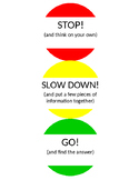 ELA Test Strategies Stop Light