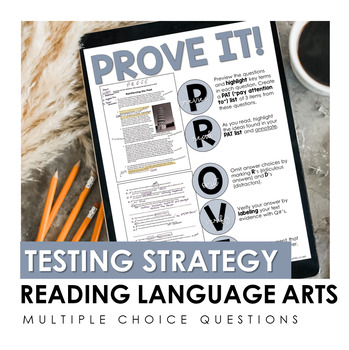 Preview of ELA Multiple Choice Question Testing Strategy Student Handouts and Posters