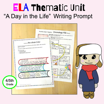 Preview of ELA Thematic Unit, Informational Writing Prompt, Enrichment, Spelling, Test Prep