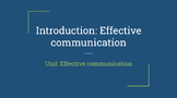 ELA Unit - Effective Communication
