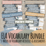 ELA Vocabulary BUNDLE | ELA Resource | Test Prep & Assessment