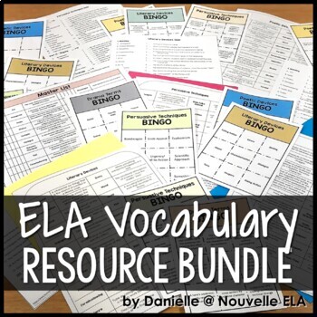 Preview of Vocabulary Activities Bundle: Literary Devices, Drama Terms, Figurative Language