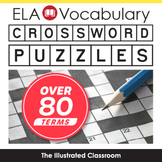 ELA Vocabulary Crossword Puzzles - Literary Devices, Writi