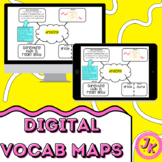 ELA Vocabulary Graphic Organizer Map | Google Slides™ | Editable