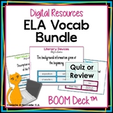 ELA Vocabulary Quiz Bundle (digital) - Elements of Literat