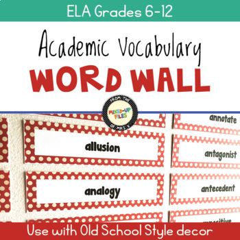 Preview of ELA Vocabulary Word Wall