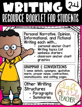 Preview of ELA WRITING RESOURCE BOOK: 2nd - 4th Grade