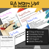 ELA Warm Ups Do Nows Middle School