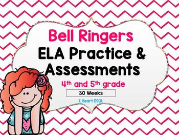 Preview of 4th and 5th Grade ELA Daily Practice & Weekly Assessments- Entire Year