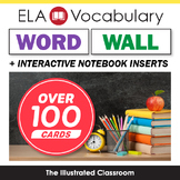 Illustrated ELA Word Wall & Interactive Notebook Inserts