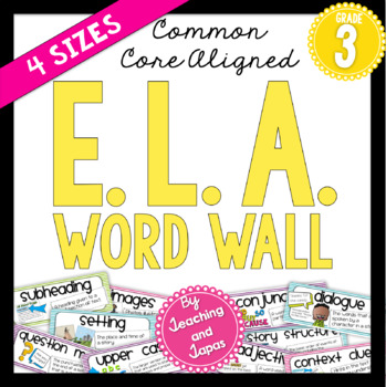Preview of ELA Word Wall (3rd Grade)