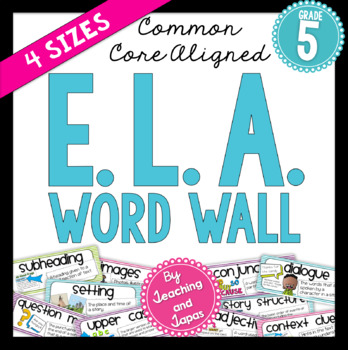 Preview of ELA Word Wall (5th Grade)