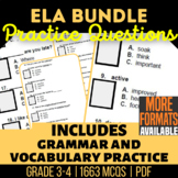 ELA Worksheets Review Bundle | Tenses Sentence Structure C
