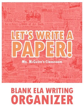 Preview of ELA Writing Organizer