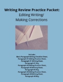ELA Writing Packet - Review Editing Corrections Paragraphs