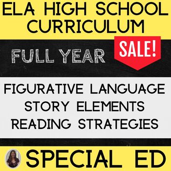 Preview of Full Year ELA Curriculum for Special Education Adapted ELA Yearlong Curriculum