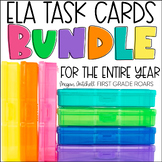ELA Year Long Task Card Activity Bundle Centers, Assessmen