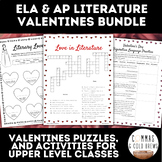 ELA and AP Lit Valentine's Day Bundle | Puzzle, Game, Acti