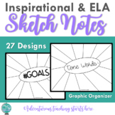 ELA and Goal Setting Sketchnote Template {Grades 7-12}