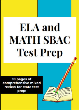 Preview of ELA and MATH SBAC CCSS Practice