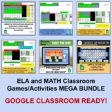 ELA and Math Classroom Games with Google Sheets MEGA BUNDLE