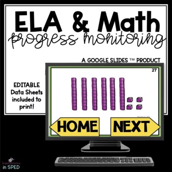 Preview of ELA and Math Digital Progress Monitoring for grades k-5