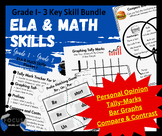 ELA and Math Skills Bundle, Elementary Curriculum, Homesch