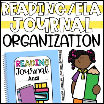 Preview of ELA and Reading Journal Covers and Editable Tabs