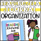 ELA and Reading Journal Covers and Editable Tabs