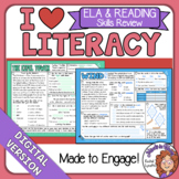 ELA and Reading Spiral Review for Google Classroom Distanc