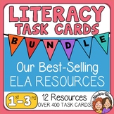 ELA and Reading Task Card Bundle for Grades 1-3 - Print an
