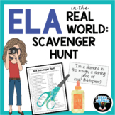 ELA in the Real World: Scavenger Hunt Activity