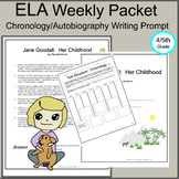 ELA Informational Writing prompt, Chronology, Enrichment, 