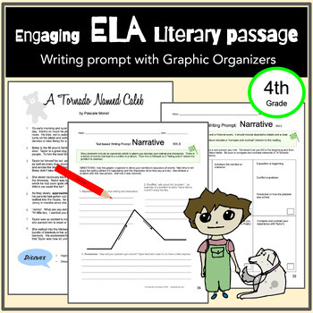 Preview of ELA narrative writing prompt,  enrichment,  priority standards,  test prep.