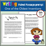 ELA paired passage writing prompt, Enrichment, test prep, 