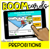 ELA set 4 Boom Cards™: Prepositions