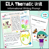 ELA thematic unit spelling informational writing prompt ma