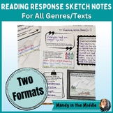 ELAR/RLA Reading Response Sketch Notes | Reading Activity 