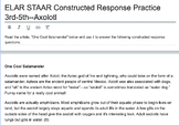 ELAR STAAR Constructed Response Practice 3rd-5th