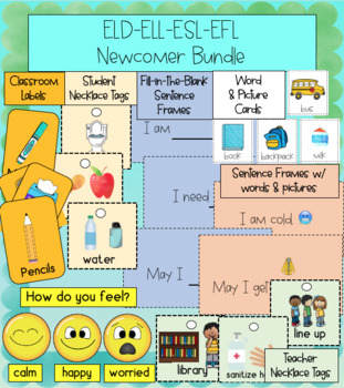 Preview of ELD ELL ESL EFL Newcomer Packet