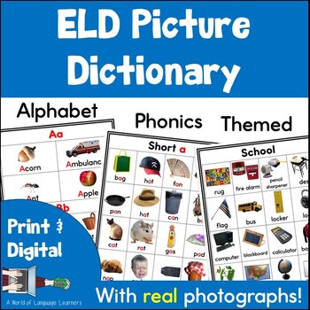 Preview of ELD Picture Dictionary | ESL Newcomer Vocabulary