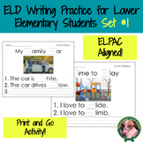 ELD Writing Practice for Lower Elementary Students (ELPAC 