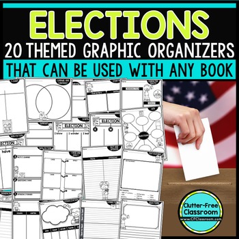 Preview of ELECTION READING COMPREHENSION Activities ANY BOOK Worksheets November