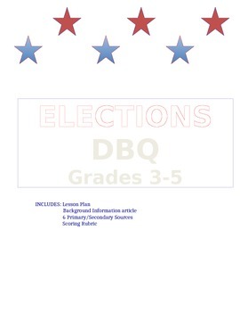 Preview of ELECTIONS DBQ